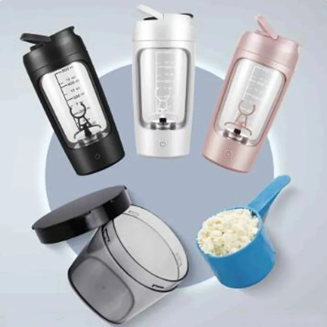Electric Protein Shaker Bottle 650ml
