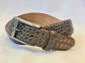 Embossed Crocodile Belt