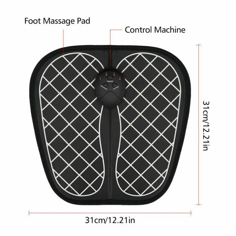 EMS Electronic Pulse Massage Foot Pad Foot Care Pedicure Instrument Smart Acupuncture and Moxibustion