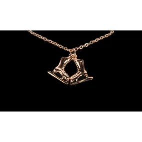 Figure Skating Jewelry 1203 Skate Jewelry Necklace - Rose Gold