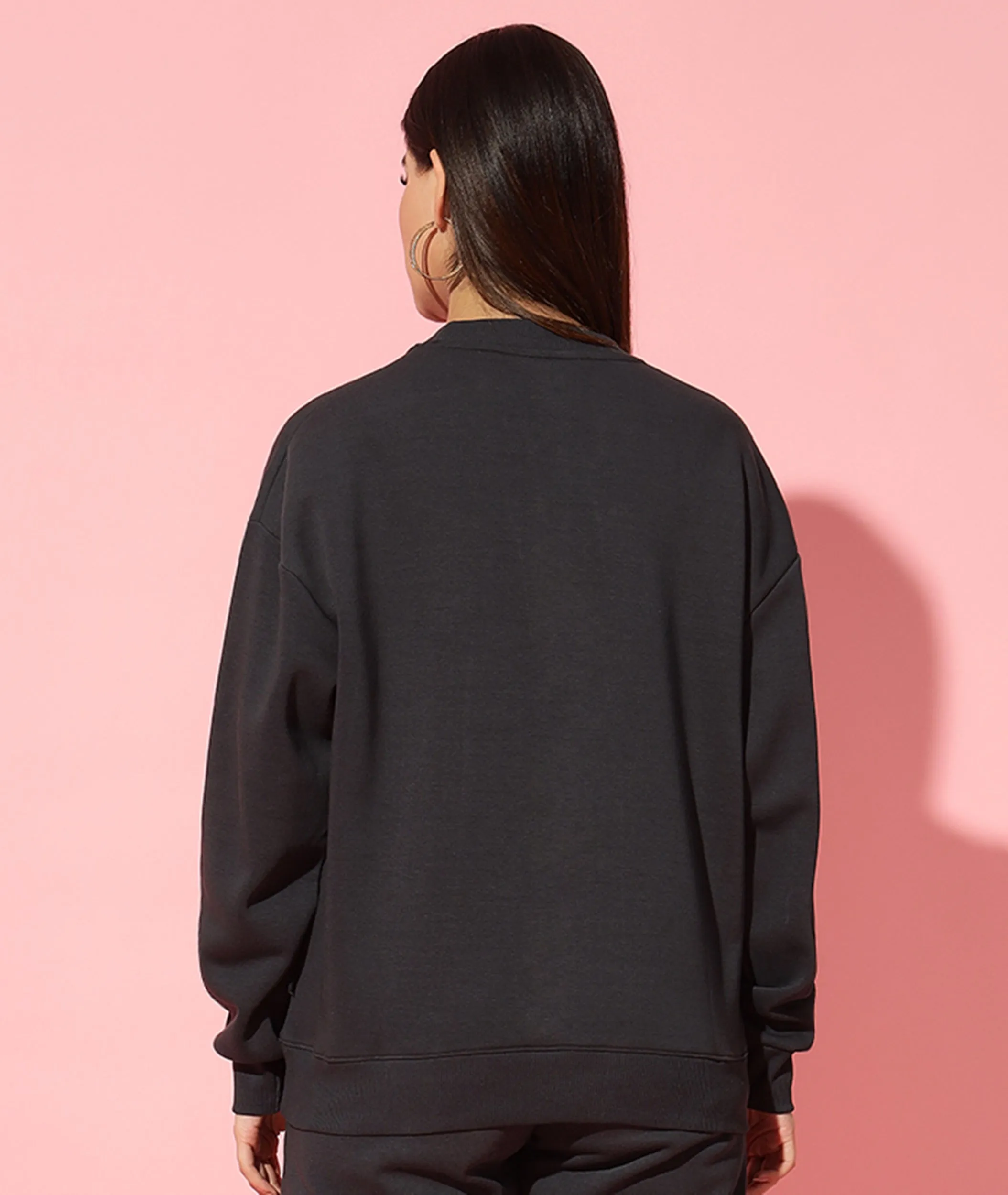 fire skeleton Oversized Sweatshirt