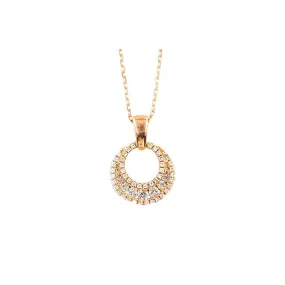 Frederic Sage14K Rose Gold Small Diamond Pendant Necklace