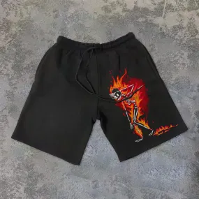 Funny Skeleton Fashion Athleisure Shorts