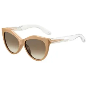 Givenchy Women's Sunglasses - Beige Clear Cat Eye Frame | GIVENCHY GV7023/F/S PU5/J6