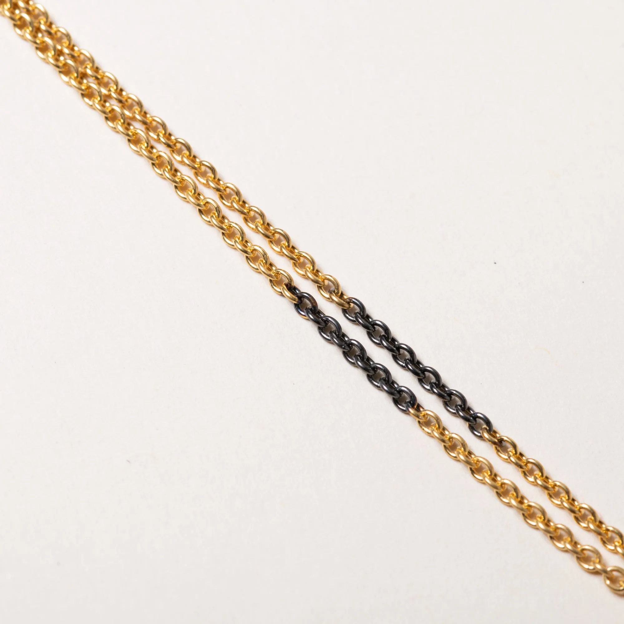 Gold Fused and Sterling SIlver Chain