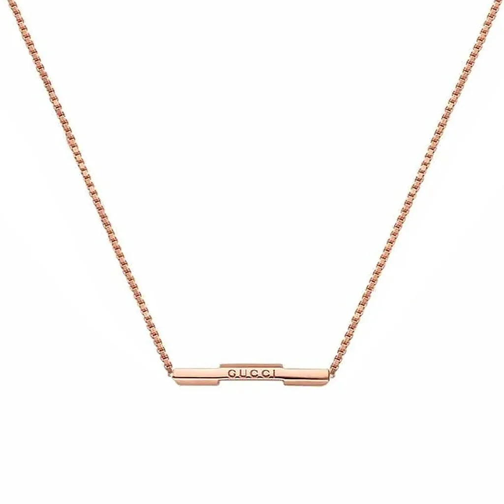 Gucci Link to Love Necklace with Gucci bar