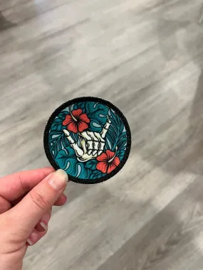 Hang loose skeleton patch