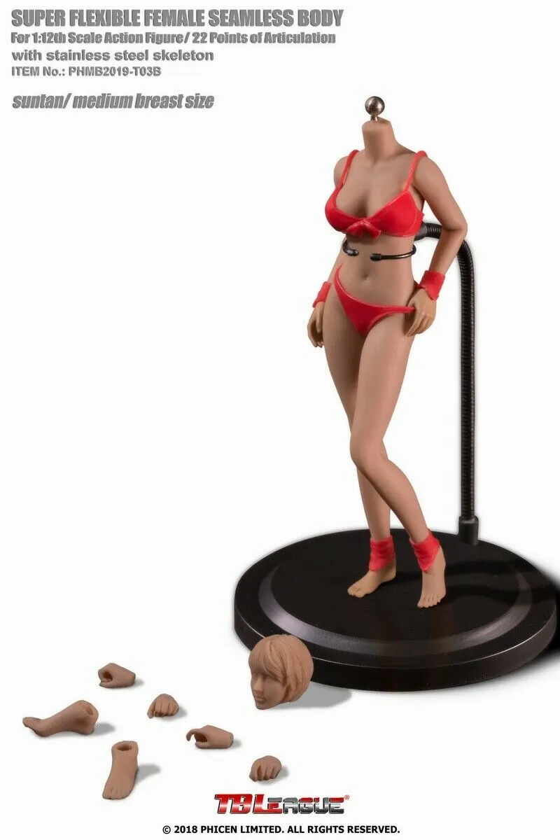 In-stock 1/12 TBLeague Female Seamless Body PHMB2019-T03