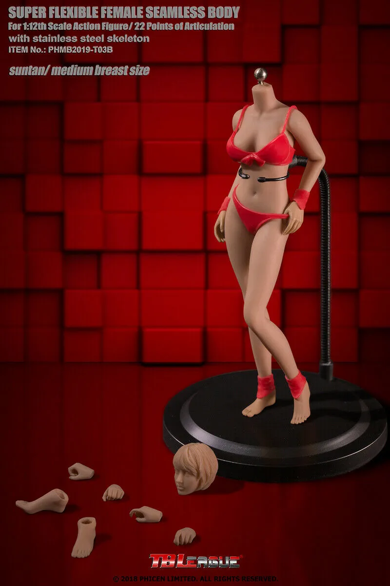 In-stock 1/12 TBLeague Female Seamless Body PHMB2019-T03