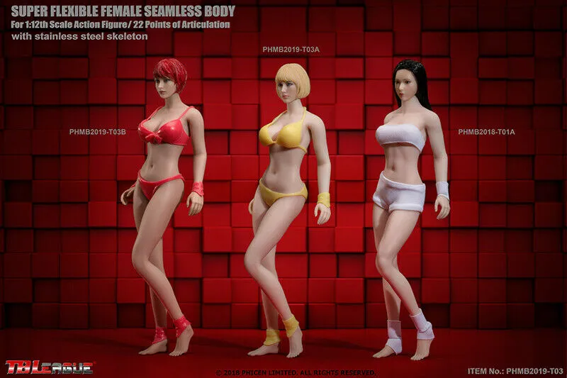 In-stock 1/12 TBLeague Female Seamless Body PHMB2019-T03