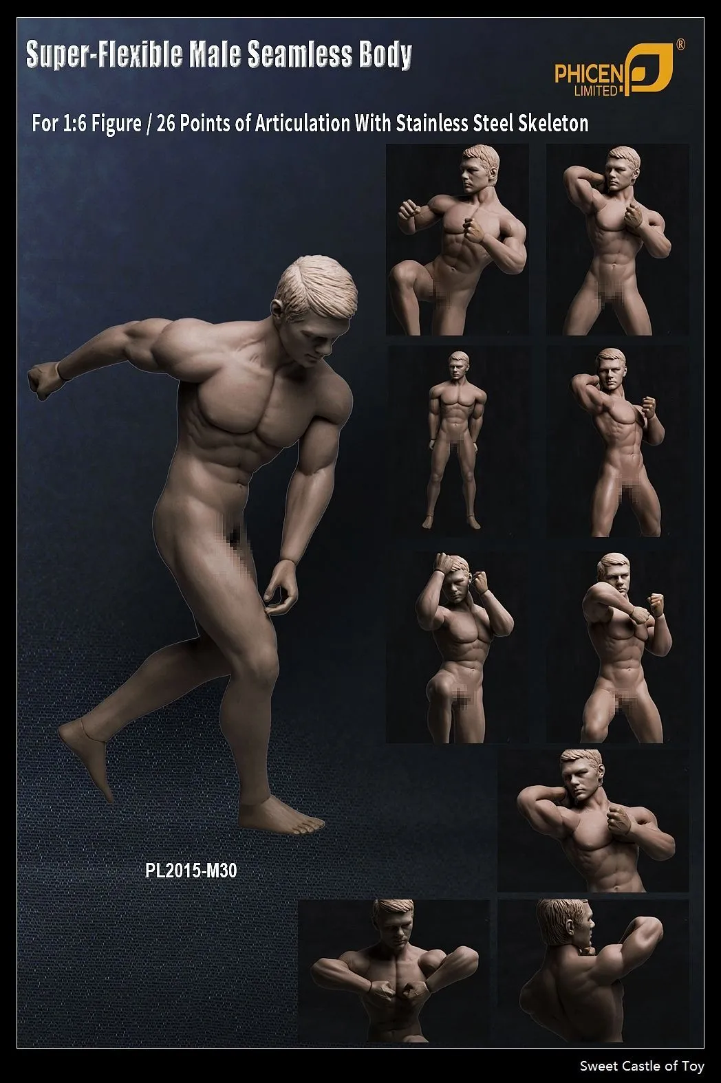 In-Stock 1/6 TBLeague Phicen Male Body Collection M30 M31 M32 M33 M34 M35 M36A M36B