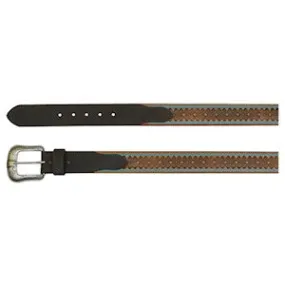 JP WEST MEN'S BELT EMBOSSED AZTEC PATTERN 21993BE5