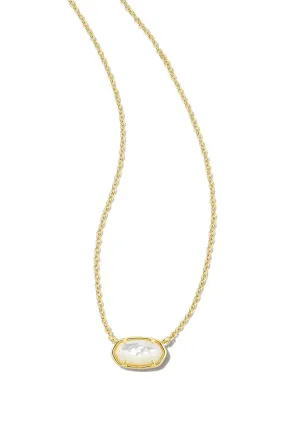 Kendra Scott: Grayson Gold Pendant Necklace - Ivory MOP
