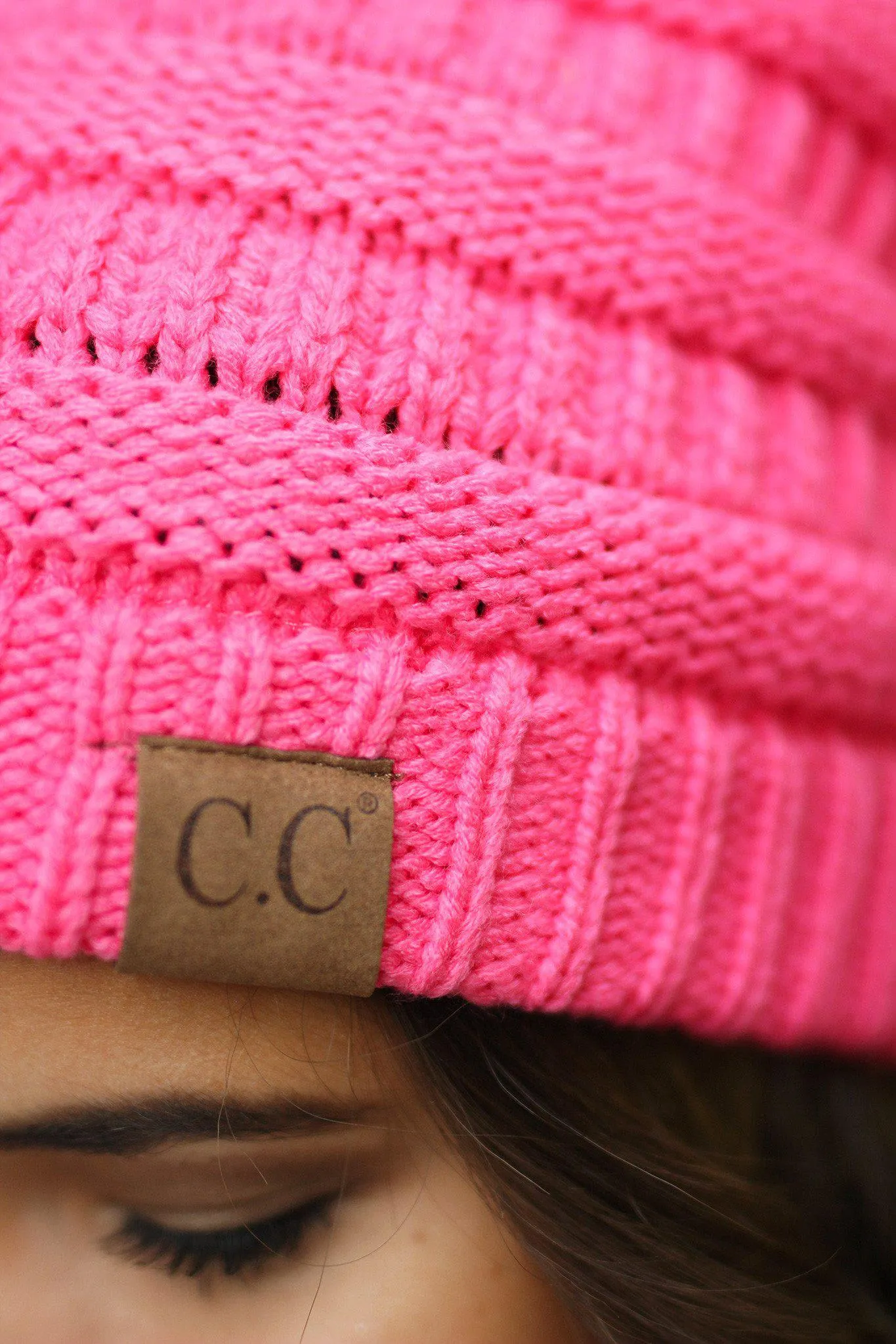 Knit Pink Beanie