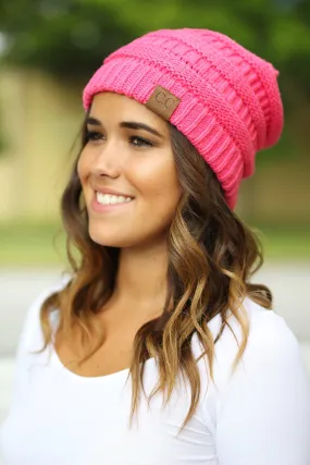 Knit Pink Beanie
