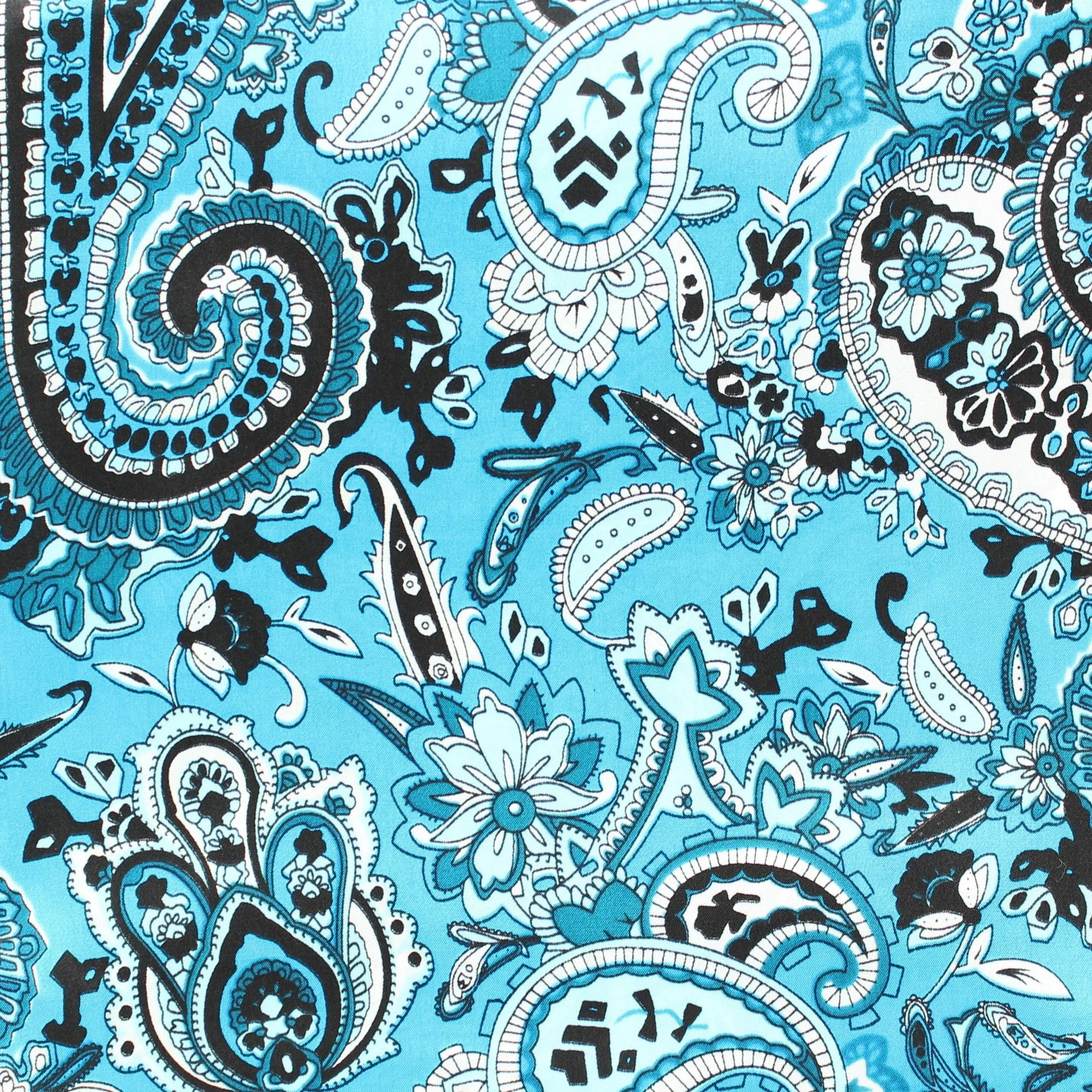 M&F Western Paisley 33" Silk Wild Rag - Turquoise