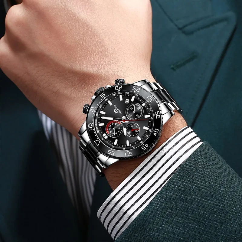 MEGALITH Military Style Waterproof Watch for Men with Chronograph