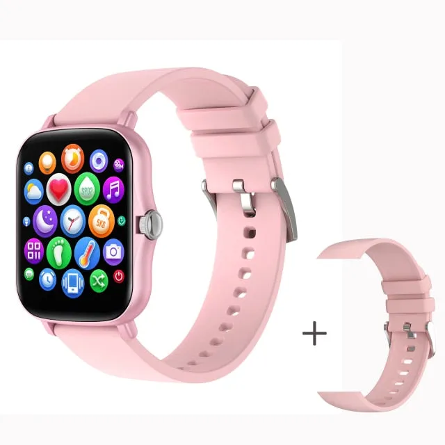 Men Women 1.69 inch Full Touch Screen Fitness Tracker, Waterproof