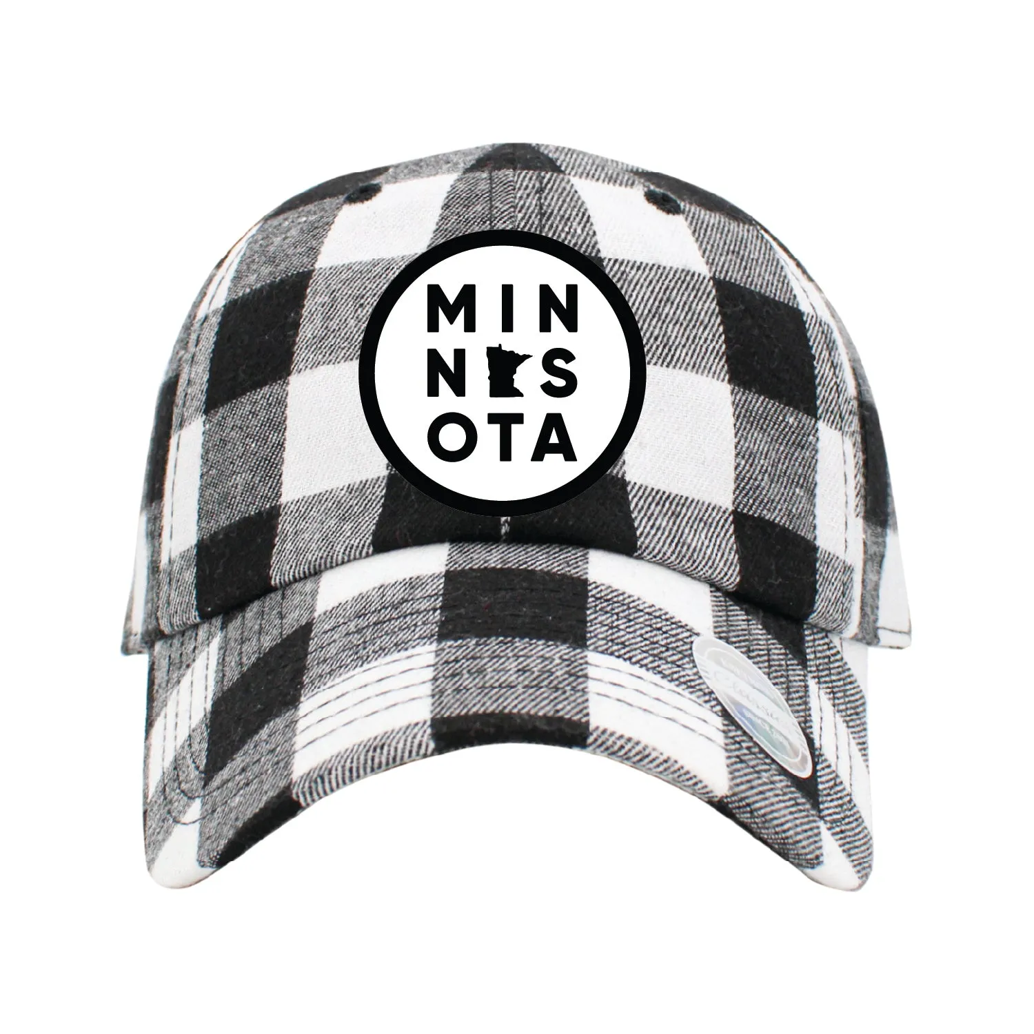 Minnesota Patch Plaid Baseball style Cap