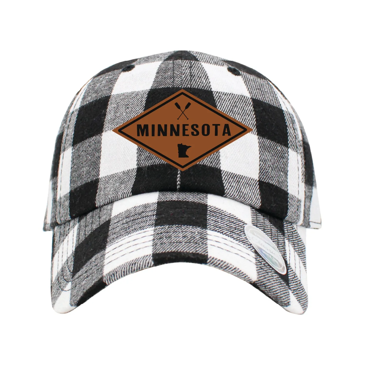 MN109 PLAID BASEBALL CAP