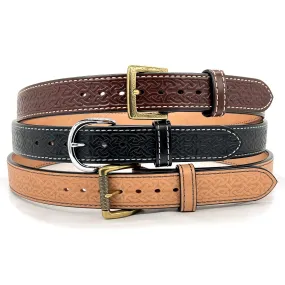 NEW - EMBOSSED QUICK SHIP Dual-Layer Bullhide Gun Belt