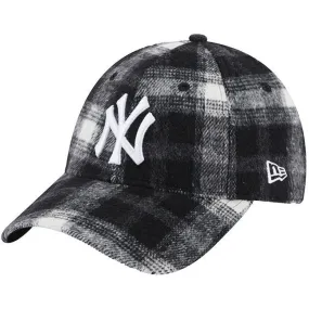 New Era Accessories Plaid 9Forty NY Yankees Black White