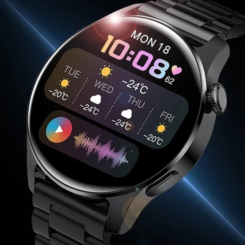 New For HUAWEI Smart Watch Men Waterproof Heart rate Sport Fitness Tracker Bluetooth Call Smartwatch Man For Android IOS