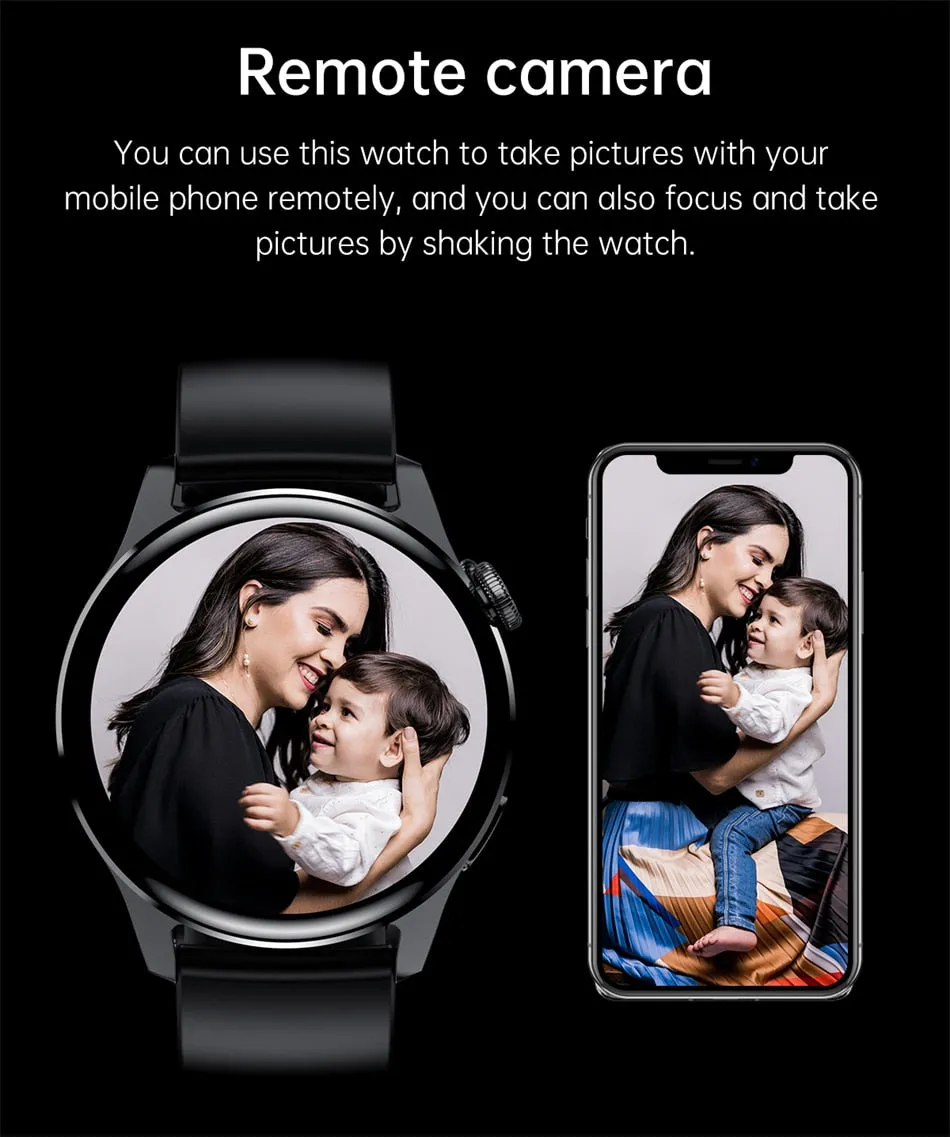 New For HUAWEI Smart Watch Men Waterproof Heart rate Sport Fitness Tracker Bluetooth Call Smartwatch Man For Android IOS