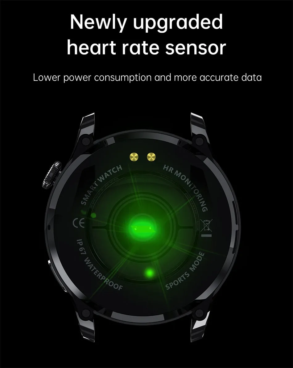 New For HUAWEI Smart Watch Men Waterproof Heart rate Sport Fitness Tracker Bluetooth Call Smartwatch Man For Android IOS