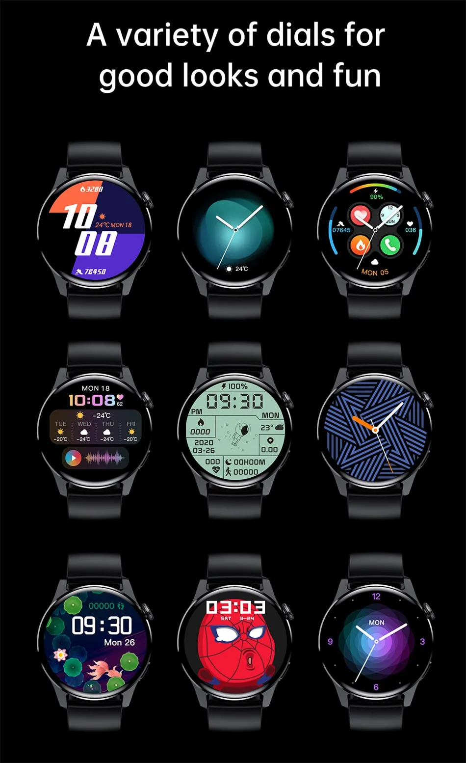 New For HUAWEI Smart Watch Men Waterproof Heart rate Sport Fitness Tracker Bluetooth Call Smartwatch Man For Android IOS