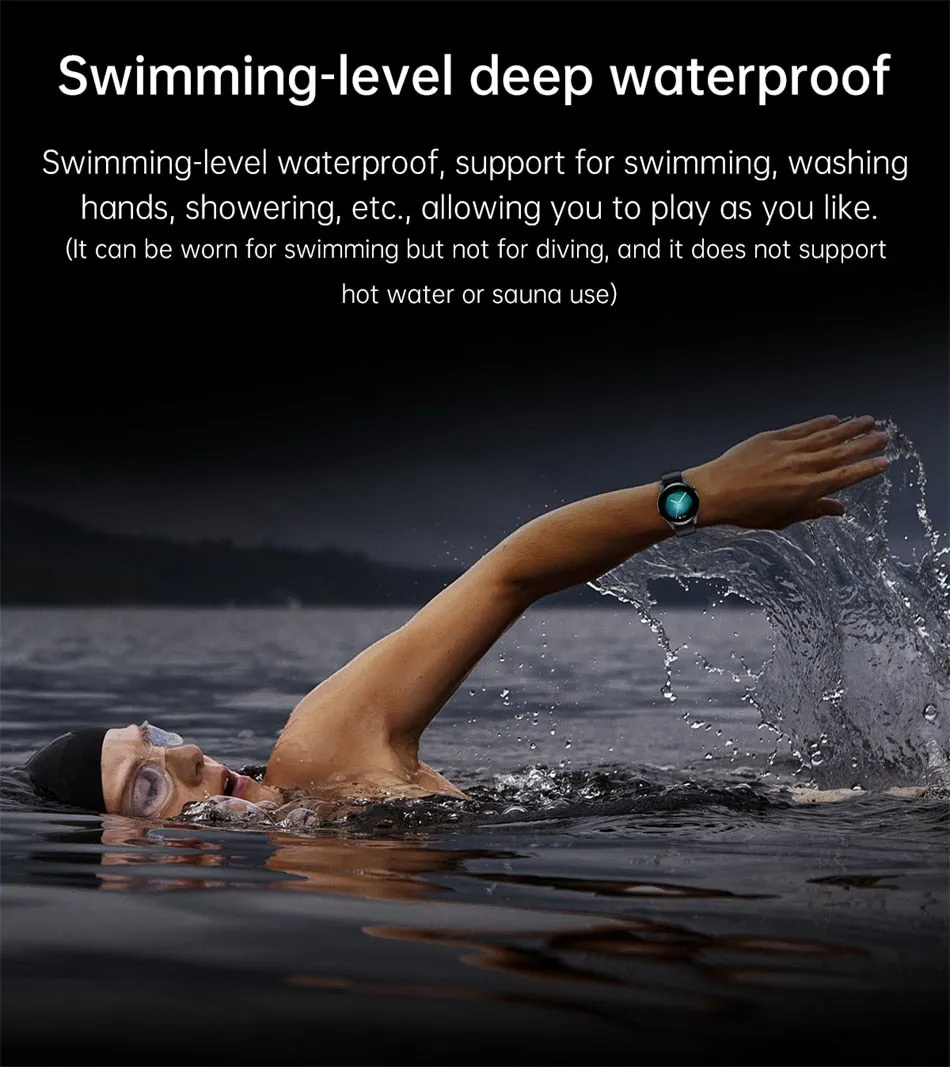 New For HUAWEI Smart Watch Men Waterproof Heart rate Sport Fitness Tracker Bluetooth Call Smartwatch Man For Android IOS