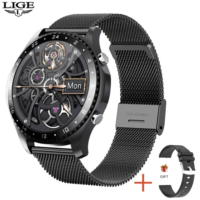 New Men Smart Watch Real Time Weather Forecast Activity Tracker Heart Rate Monitor Sports Women Smart Watch Men For Android IOS