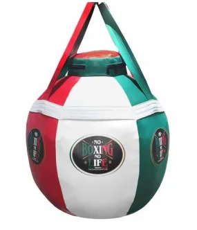 NO BOXING NO LIFE MUAY THAI BOXING MMA PUNCHING WRECKING BALL UPPERCUT BAG - UNFILLED 60 dia x 60 cm (HB4)