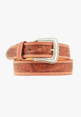Nocona Mens Floral Embossed Belt