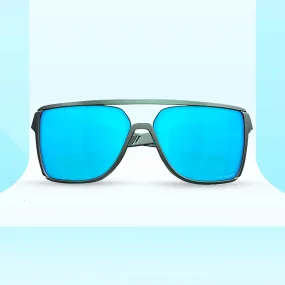 Oakley CASTEL Matte Silver/Blue Colour shift Prizm Sapphire