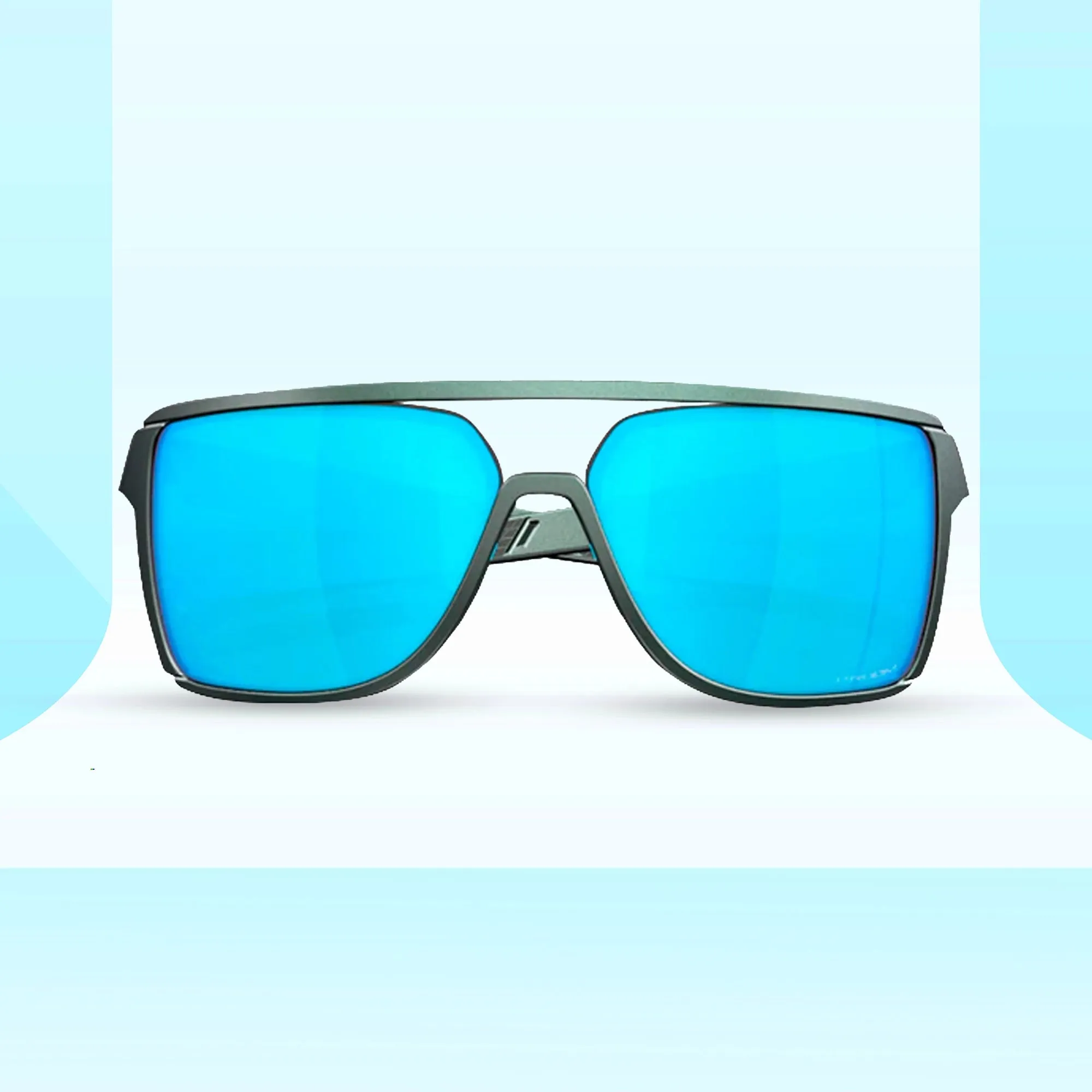 Oakley CASTEL Matte Silver/Blue Colour shift Prizm Sapphire
