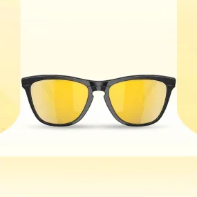 Oakley Frogskins Hybrid Matte Black Prizm 24 K Polar Sunglass