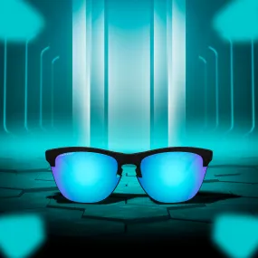 Oakley Frogskins Lite Matte Black Prizm sapphire Sunglass