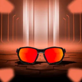 Oakley Plazma Matte Black Ink Prizm Ruby Sunglass