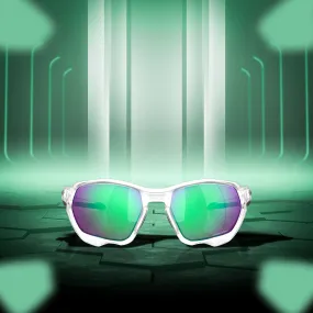 Oakley Plazma Matte Clear Prizm Road Jade Sunglass