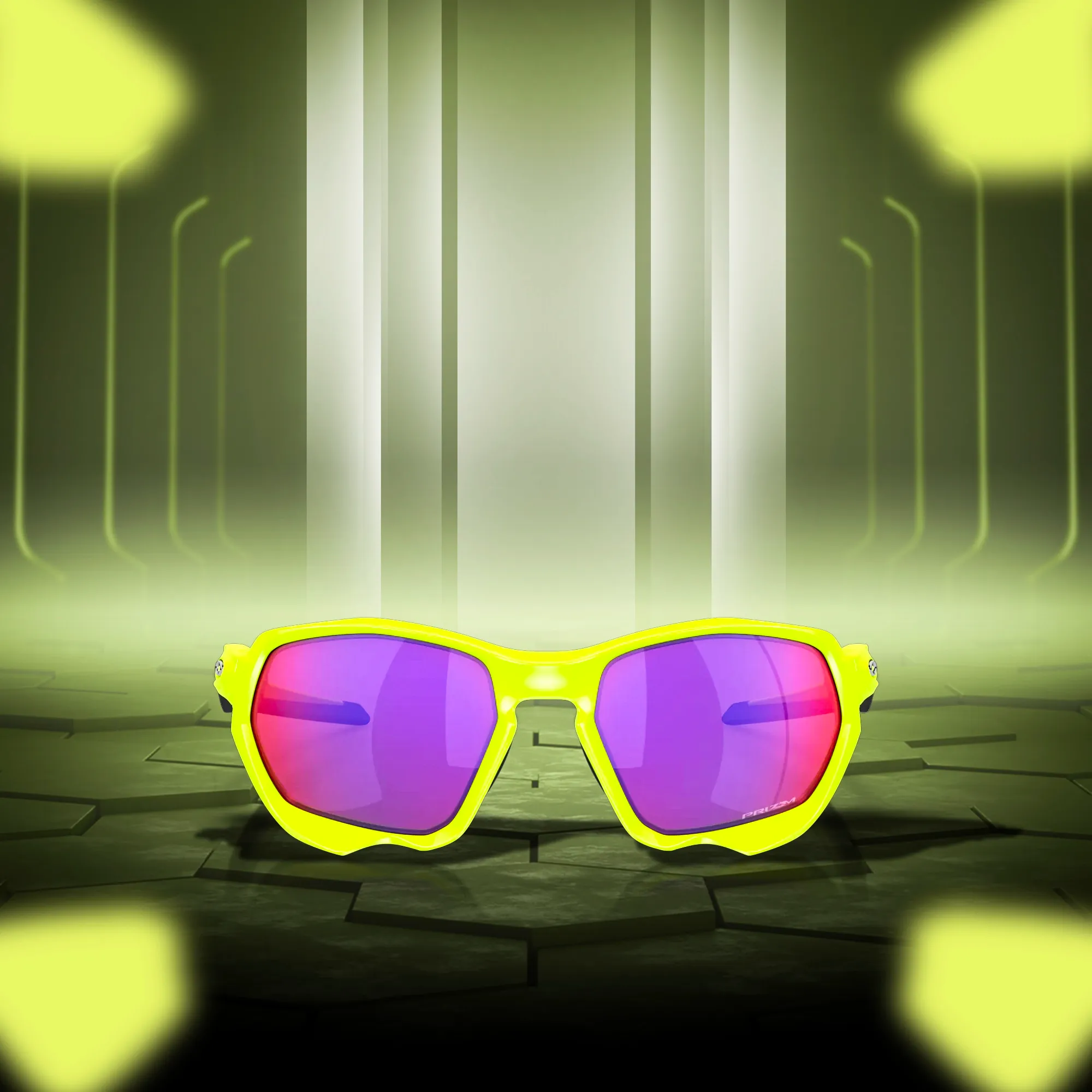 Oakley Plazma Matte mesh Burn Prizm road Sunglass