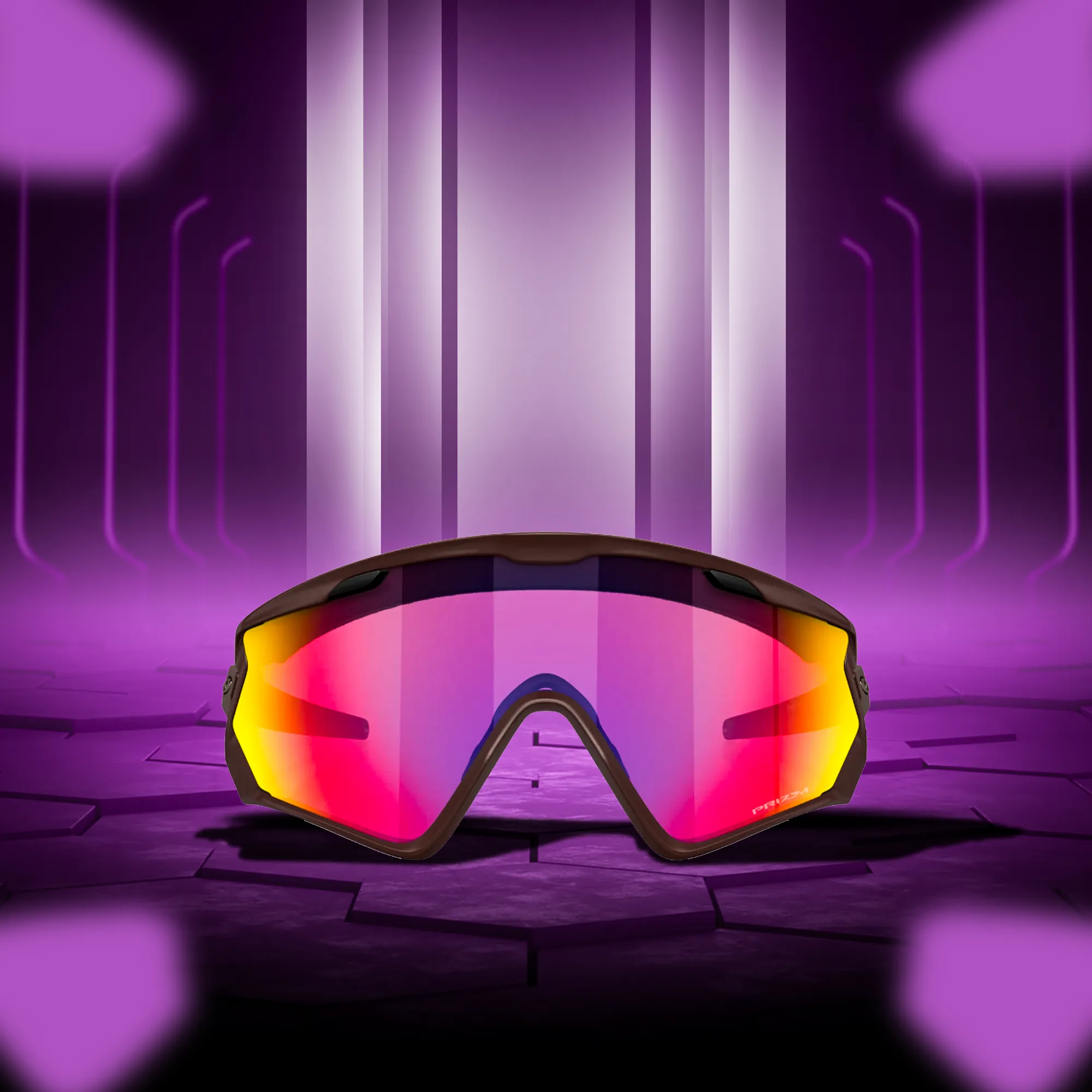 Oakley Wind Jacket Matte Grenache Prizm Road Sunglass