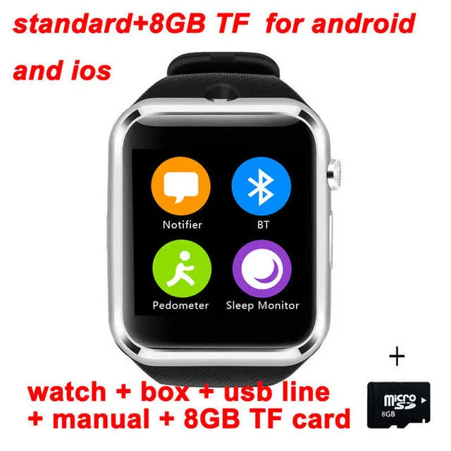 Original Interpad R9 Smart Watch Android Bluetooth Pedometer Fitness Tracker With SIM TF Camera