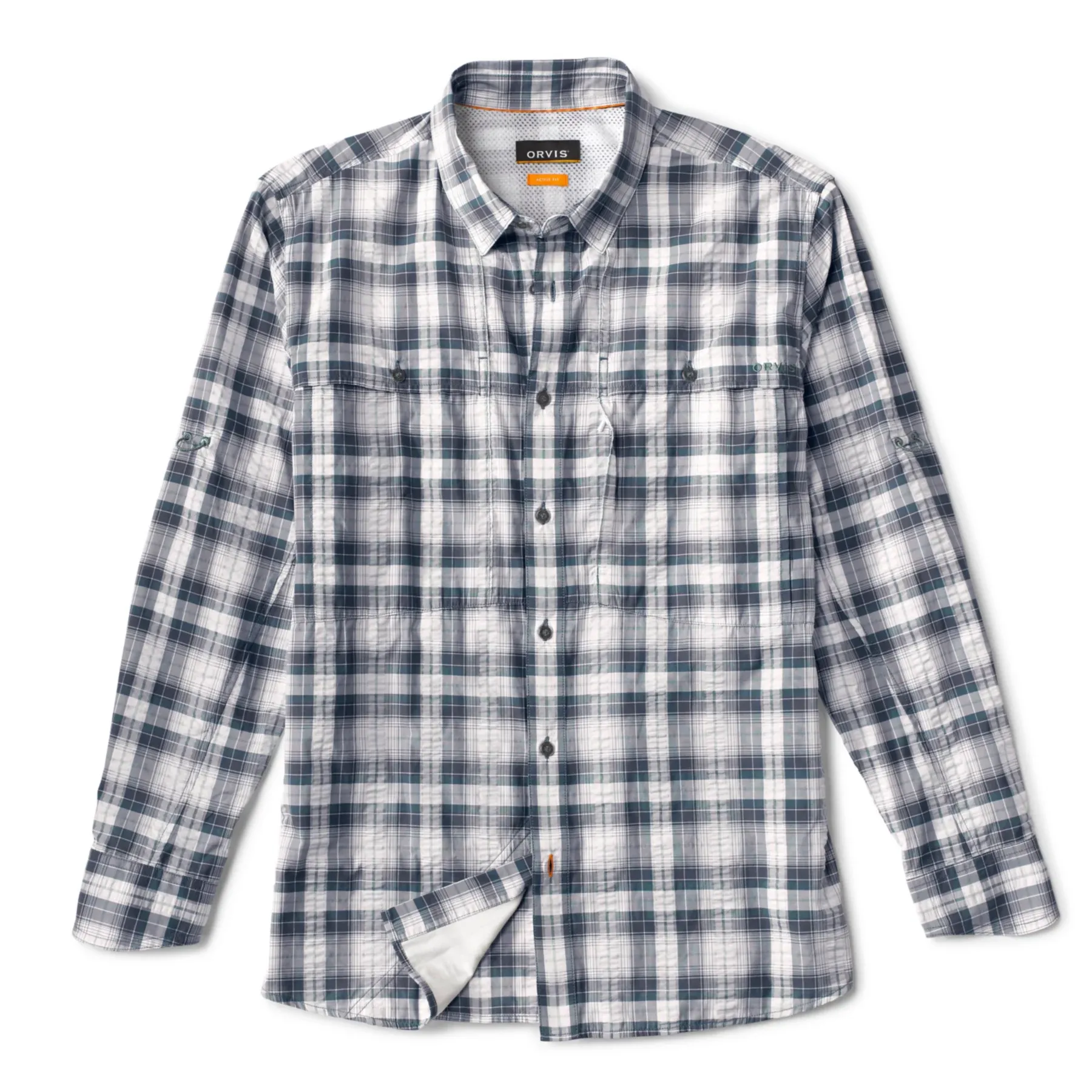 Orvis Men's LS Open Air Caster Plaid Shirt / Carbon