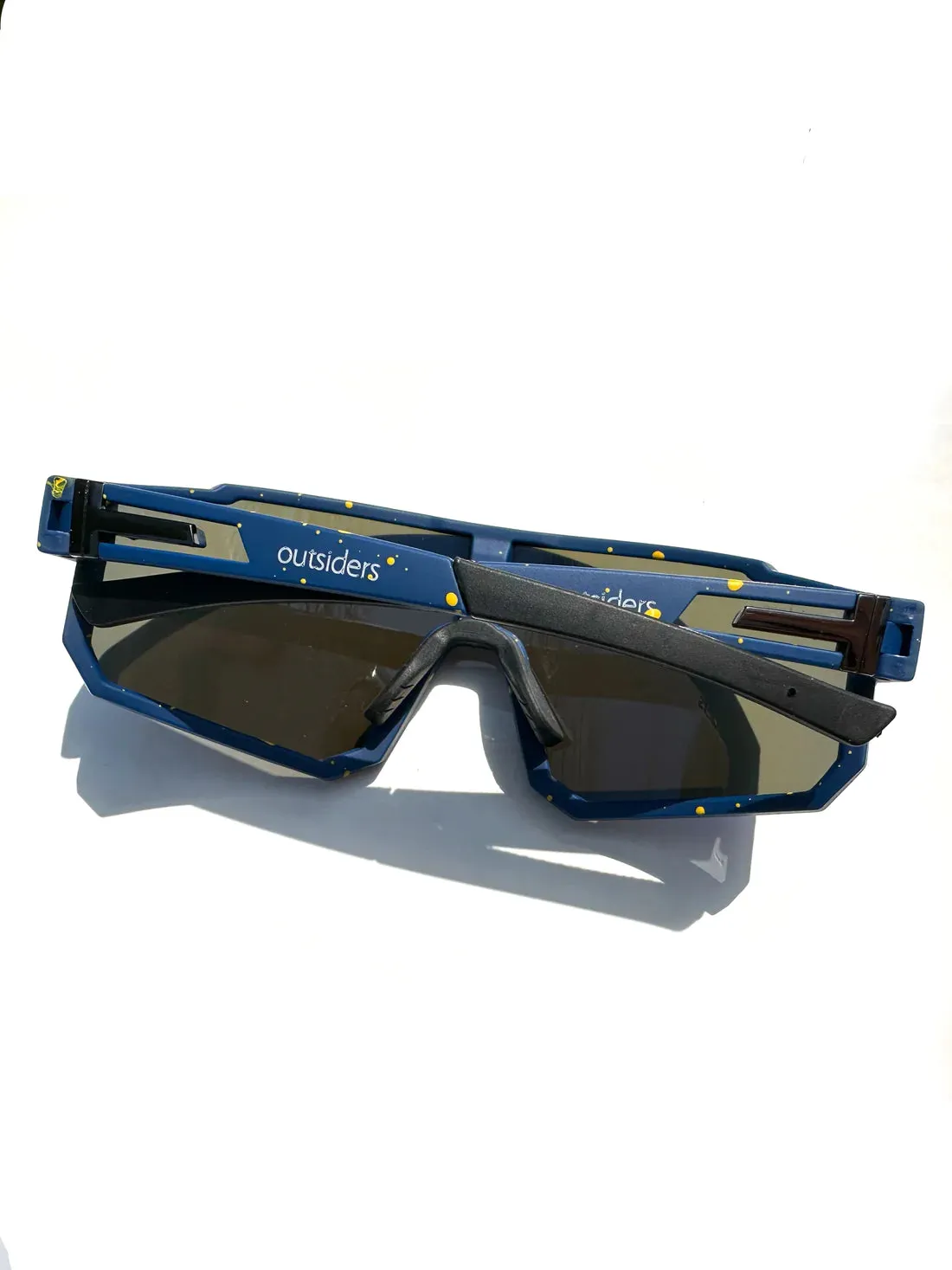 Outsiders Spaced  Sunglasses - Matte Navy / Yellow Speckled