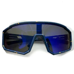 Outsiders Spaced  Sunglasses - Matte Navy / Yellow Speckled