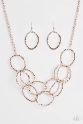 Paparazzi Necklace ~ Circus Royale - Rose Gold