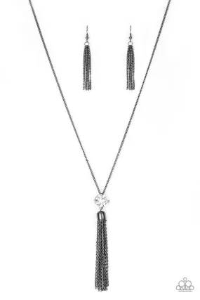 Paparazzi Necklace ~ Five-Alarm FIREWORK - Black