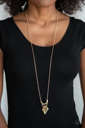 Paparazzi Necklace ~ Trendsetting Trinket - Gold