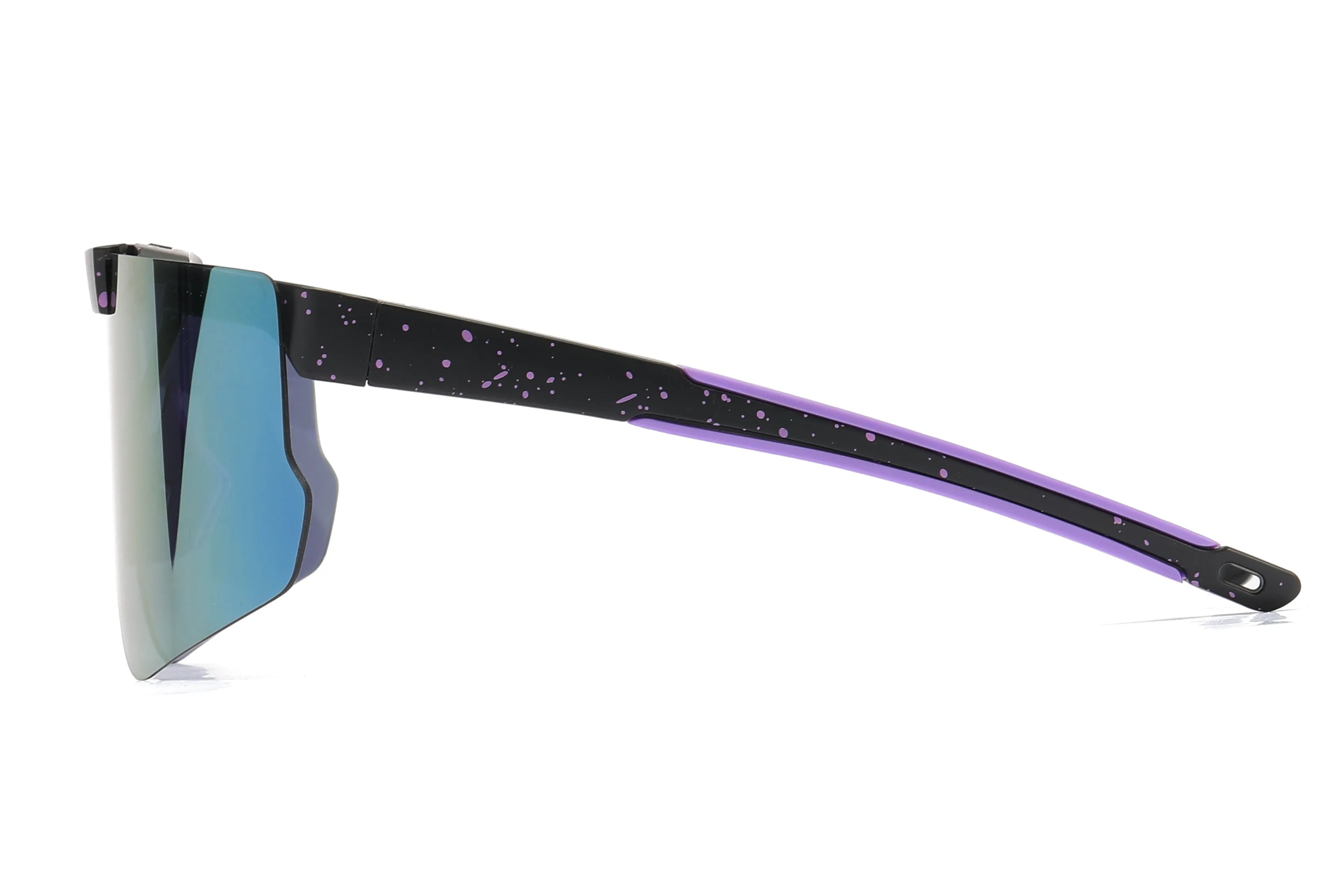 PL 5229 -  Polarized Sports Shield Flip Up Lens Plastic Sunglasses